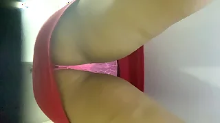 upskirt scrub tanga